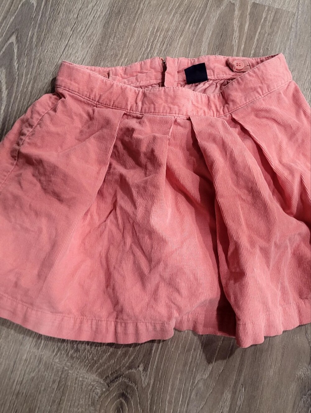 Girls Gapkids Size 7 Corduroy Pleated Mini Skirt - Coral Pink